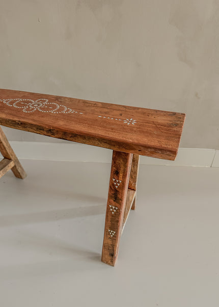Teak houten bankje handgemaakt uit Indonesië – 75 cm | nr701