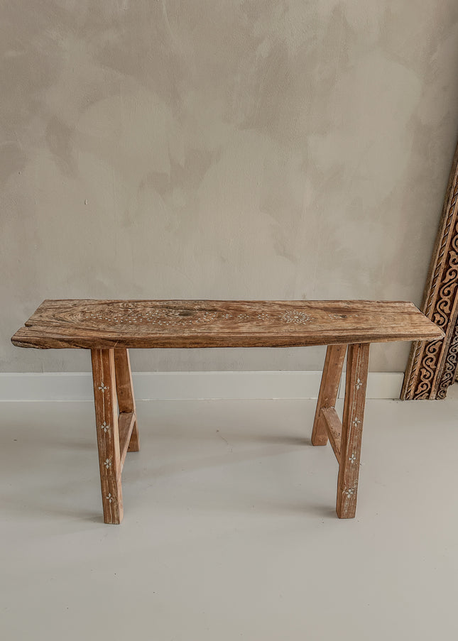 Teak houten bankje handgemaakt uit Indonesië – 80 cm | nr706