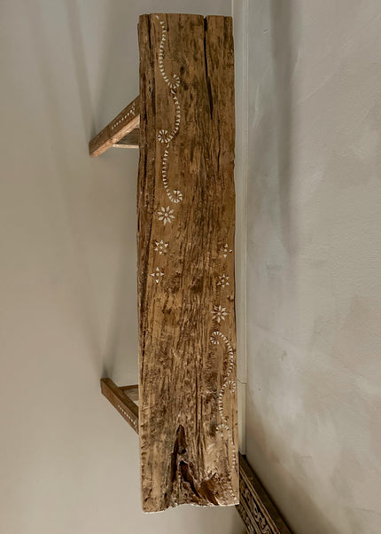 Teak houten bankje handgemaakt uit Indonesië – 75 cm | nr 715