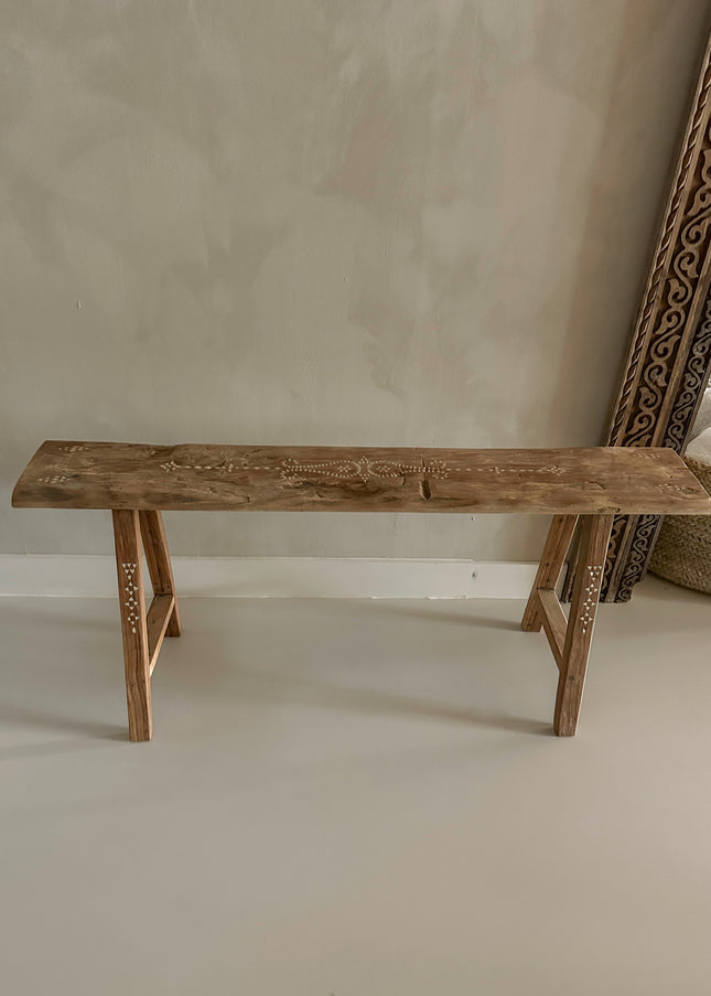 Teak houten bankje handgemaakt uit Indonesië – 100 cm | nr719