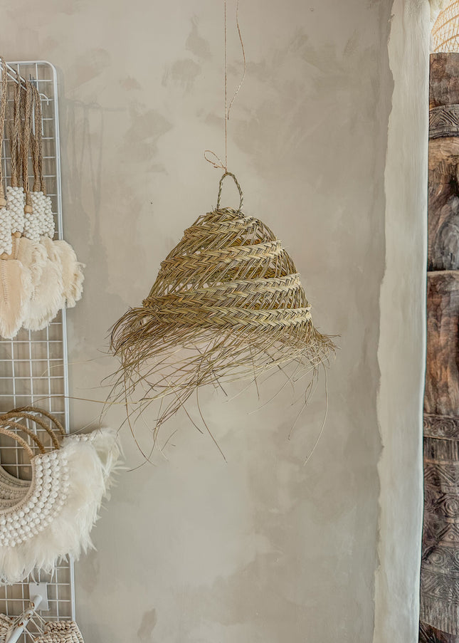 Zeegras Hanglamp Marrakesh – Handgemaakt uit Marokko - 30cm