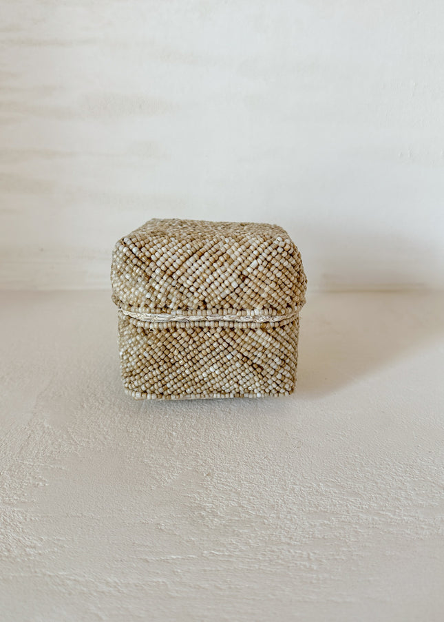 Beige kralendoosje - Tama