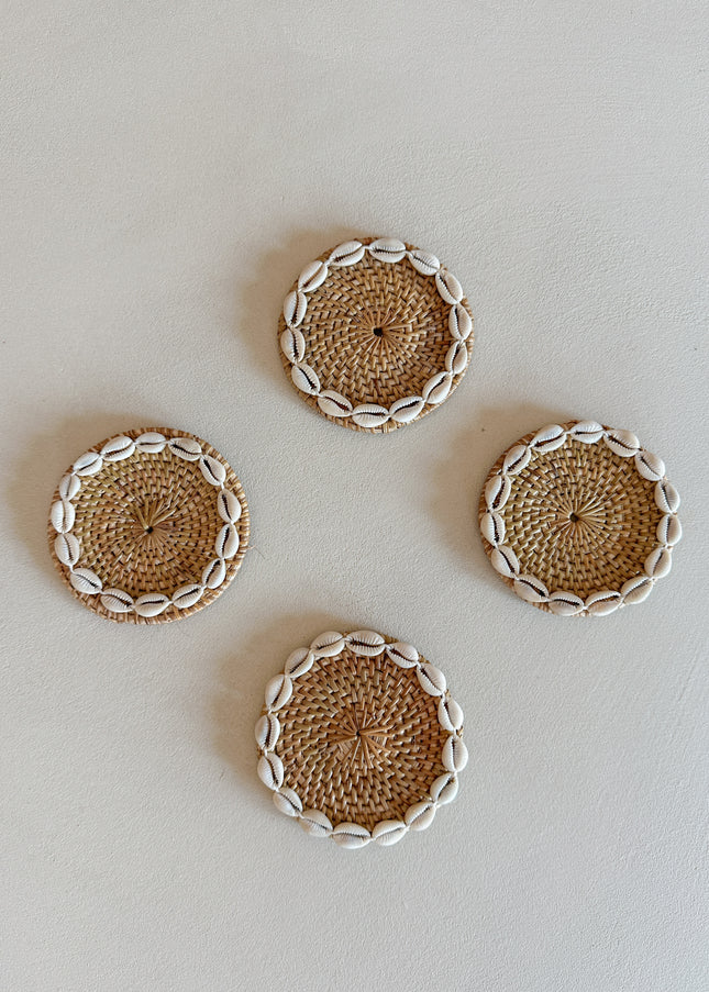 Onderzetter - Shell wave Naturel