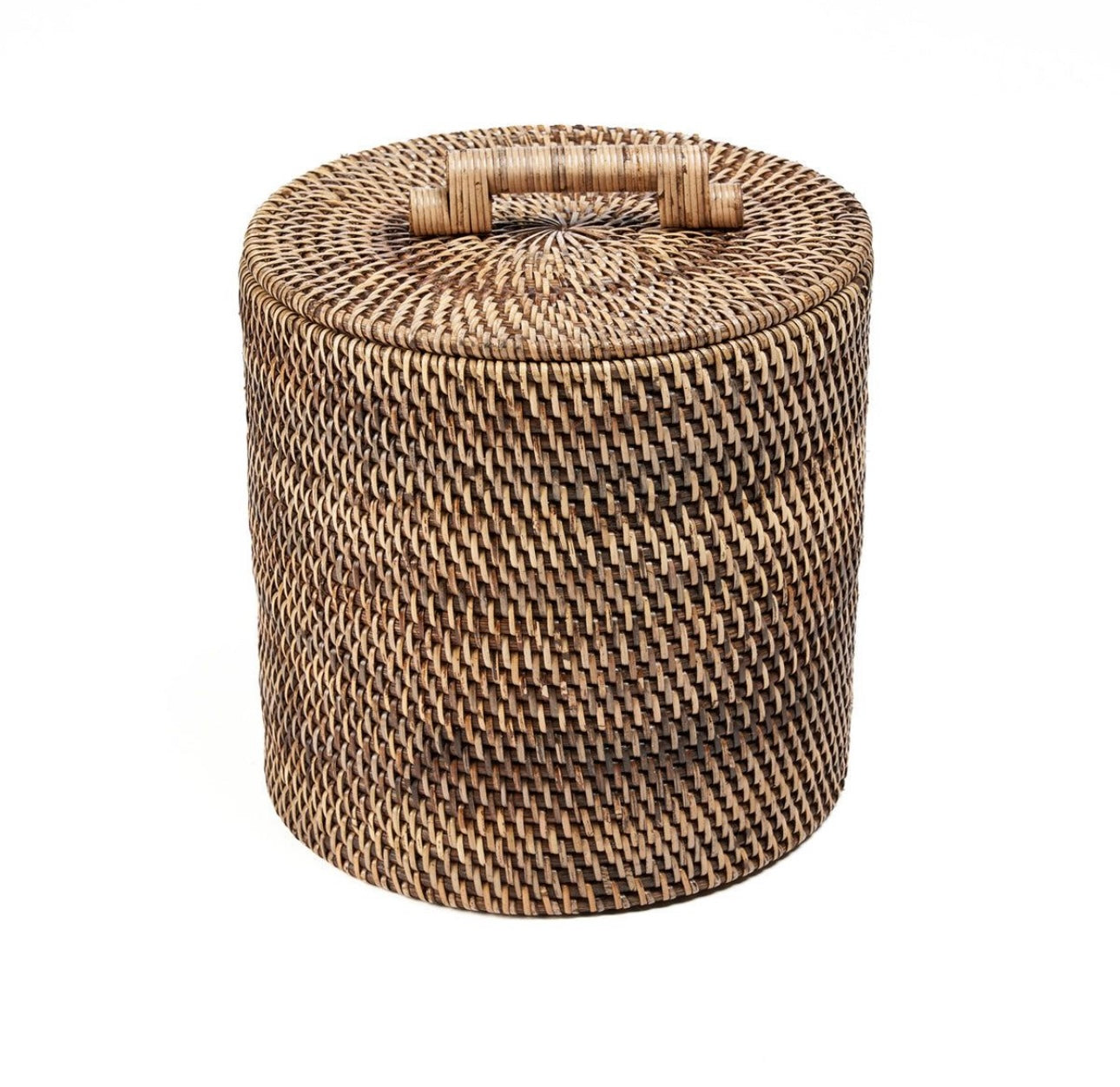 Rattan-Korb mit Deckel – H30 x B25 cm – Mi-Casa Home and Living