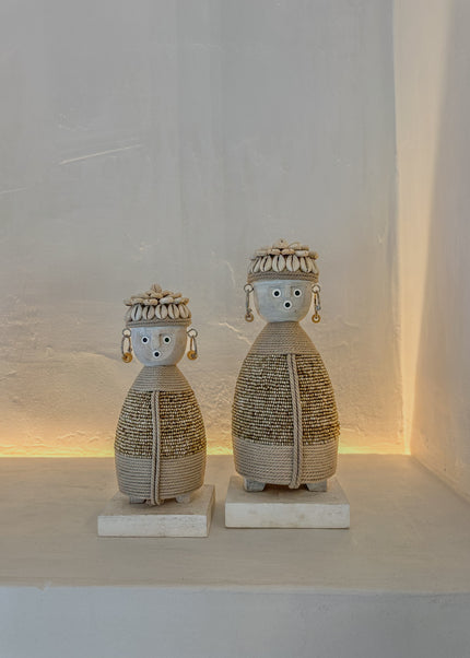 Decoratieve Bali Poppetjes – Naturel (25 & 30cm)