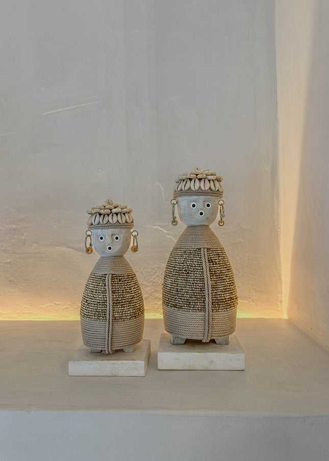 Decoratieve Bali Poppetjes – Naturel (25 & 30cm)