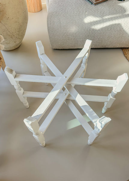 Houten Onderstel Marrakech Wit – voor Marokkaans Dienblad