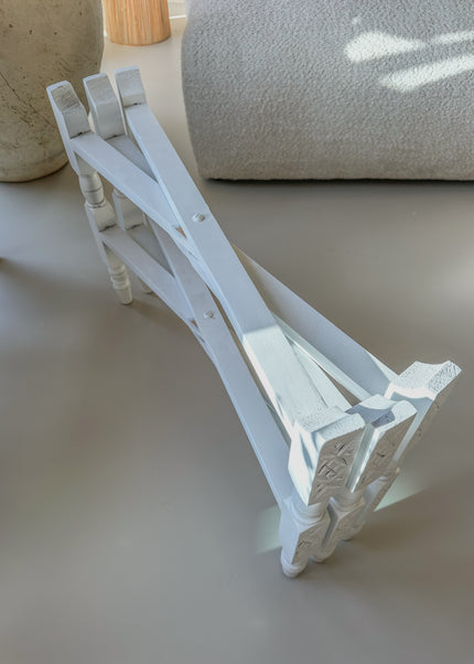 Houten Onderstel Marrakech Wit – voor Marokkaans Dienblad