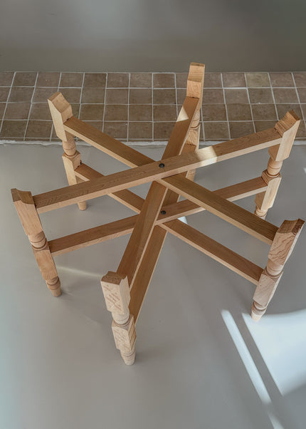 Houten Onderstel Marrakech Naturel – voor Marokkaans Dienblad
