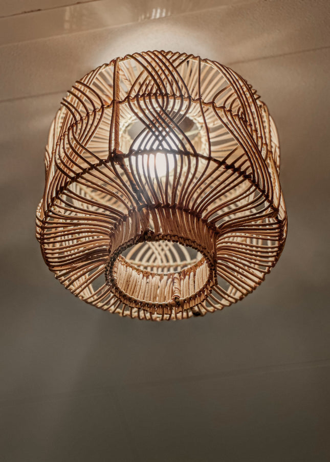 Rotan hanglamp - 25x27cm