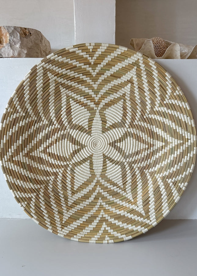 Wandschaal Zeegras & Katoen – 100 cm