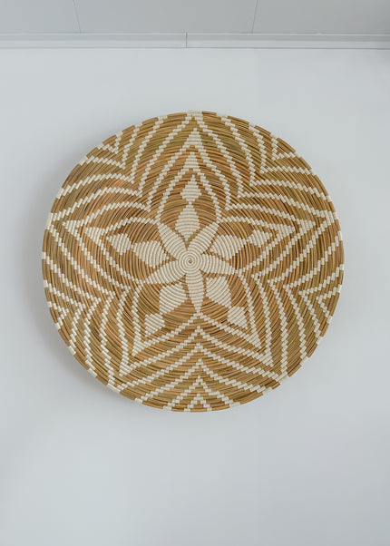 Wandschaal Zeegras & Katoen – 100 cm