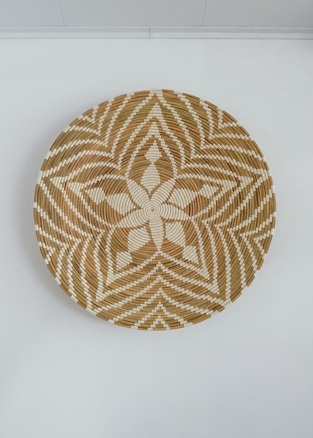 Wandschaal Zeegras & Katoen – 100 cm