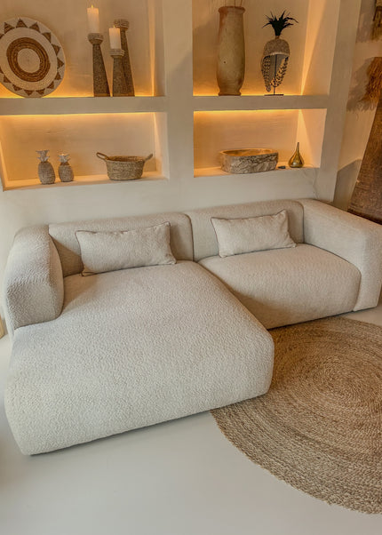 Loungebank Lizzy - Naturel, 252cm