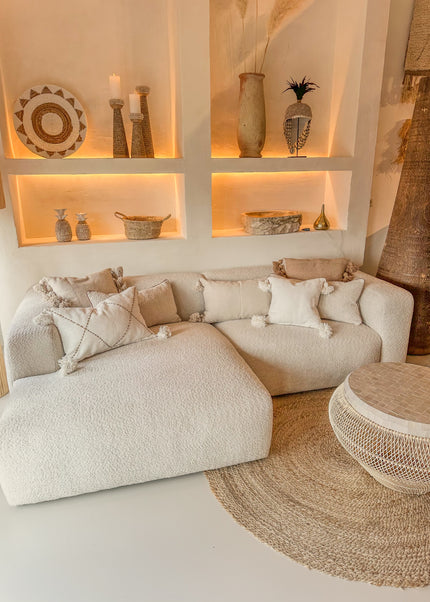 Loungebank Lizzy - Naturel, 252cm