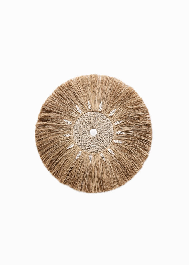 Wall Decoration Raffia Sunbeam – Natural – Ø 40 cm