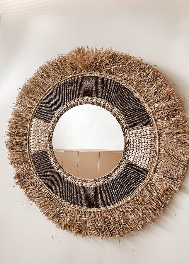 Spiegel Raffia 80cm