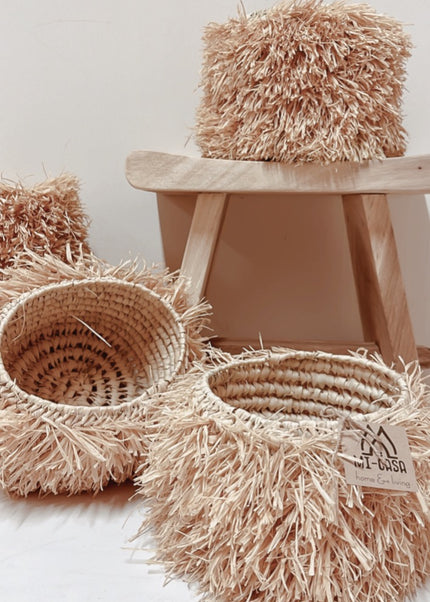 Raffia mandje