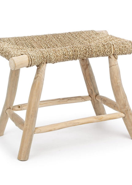 Houten kruk | Zeegras