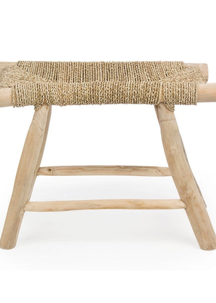 Houten kruk | Zeegras