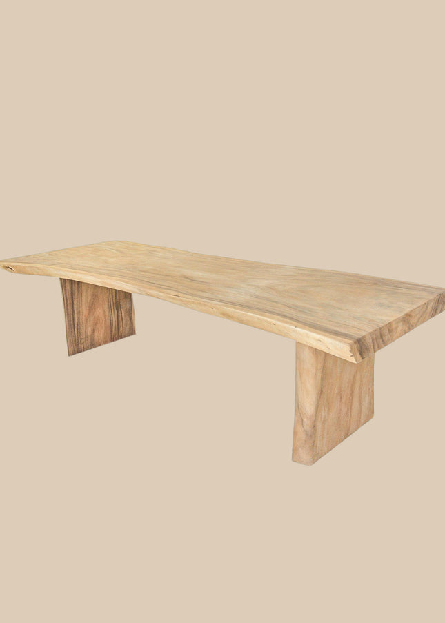 Suar Boomstamtafel met Massieve Poten – 250 of 300 cm